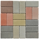 Bruģakmens  6 180x120x60 mm  (1m2) pelēks